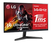LG Monitor Gaming LG UltraGear™ de 24 pulgadas | 144Hz IPS con tiempo de respuesta de 1ms (GtG), FreeSync™ Premium, 24GN60R-B