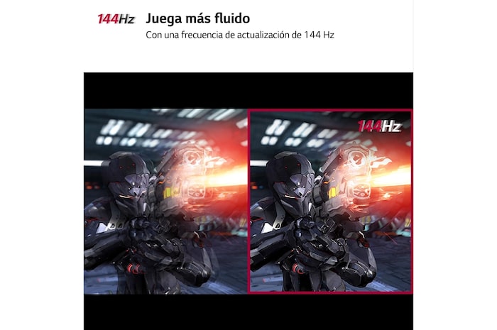 LG Monitor Gaming LG UltraGear™ de 24 pulgadas | 144Hz IPS con tiempo de respuesta de 1ms (GtG), FreeSync™ Premium, 24GN60R-B