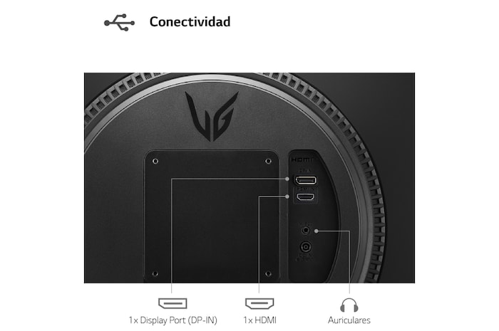 LG Monitor Gaming LG UltraGear™ de 24 pulgadas | 144Hz IPS con tiempo de respuesta de 1ms (GtG), FreeSync™ Premium, 24GN60R-B