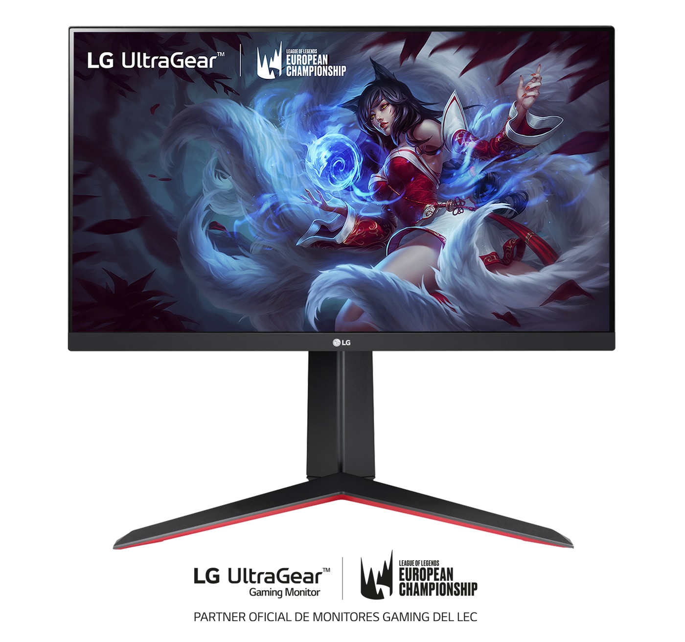 LG 24GN650-B - Monitor LG UltraGear (Panel IPS: 1920x1080p, 16:9, 350 cd/m², 1000:1, 144 Hz, 1ms); entradas: DP x1, HDMI x2; G-Sync Compatible; Regulable en altura e inclinacion y pivotable, 24GN650-B