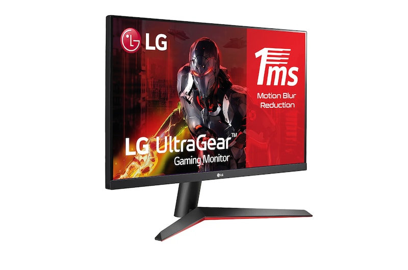 LG Monitor gaming LG IPS (1920x1080p, 250cd/m², 1000:1, 1ms MBR, NTSC 72%); diag. 60,4cm; entradas: D-Sub x1, HDMI x1, DP x1; FreeSync™, 24MP60G-B