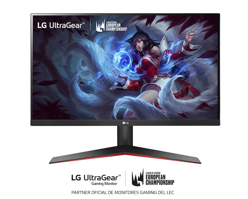LG Monitor gaming LG IPS (1920x1080p, 250cd/m², 1000:1, 1ms MBR, NTSC 72%); diag. 60,4cm; entradas: D-Sub x1, HDMI x1, DP x1; FreeSync™, 24MP60G-B