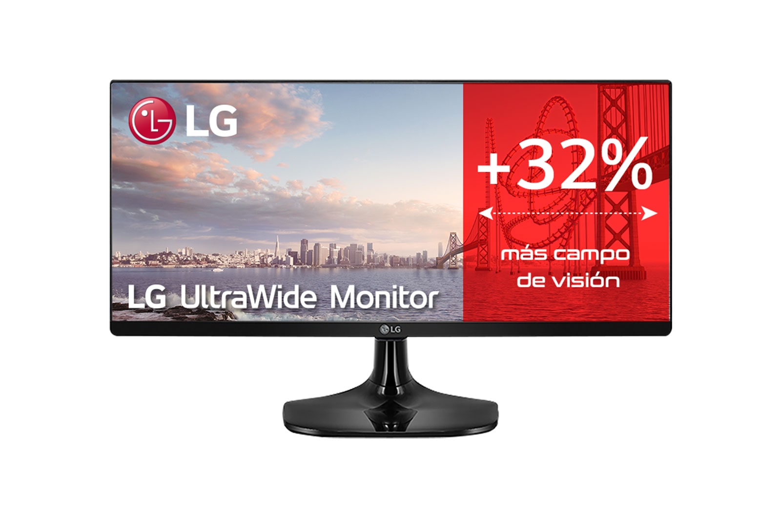 LG 25UM58-P - Monitor Ultrapanoramico 21:9 LG UltraWide (Panel IPS: 2560x1080, 250cd/m², 1000:1, sRGB >99%); diag. 63,5cm; entr.: HDMIx2; Ajust. en inlcinación., 25UM58-P