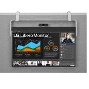 LG Monitor Libero QHD de 27 pulgadas con Cámara Web Full HD Desmontable, 27BQ70QC-S