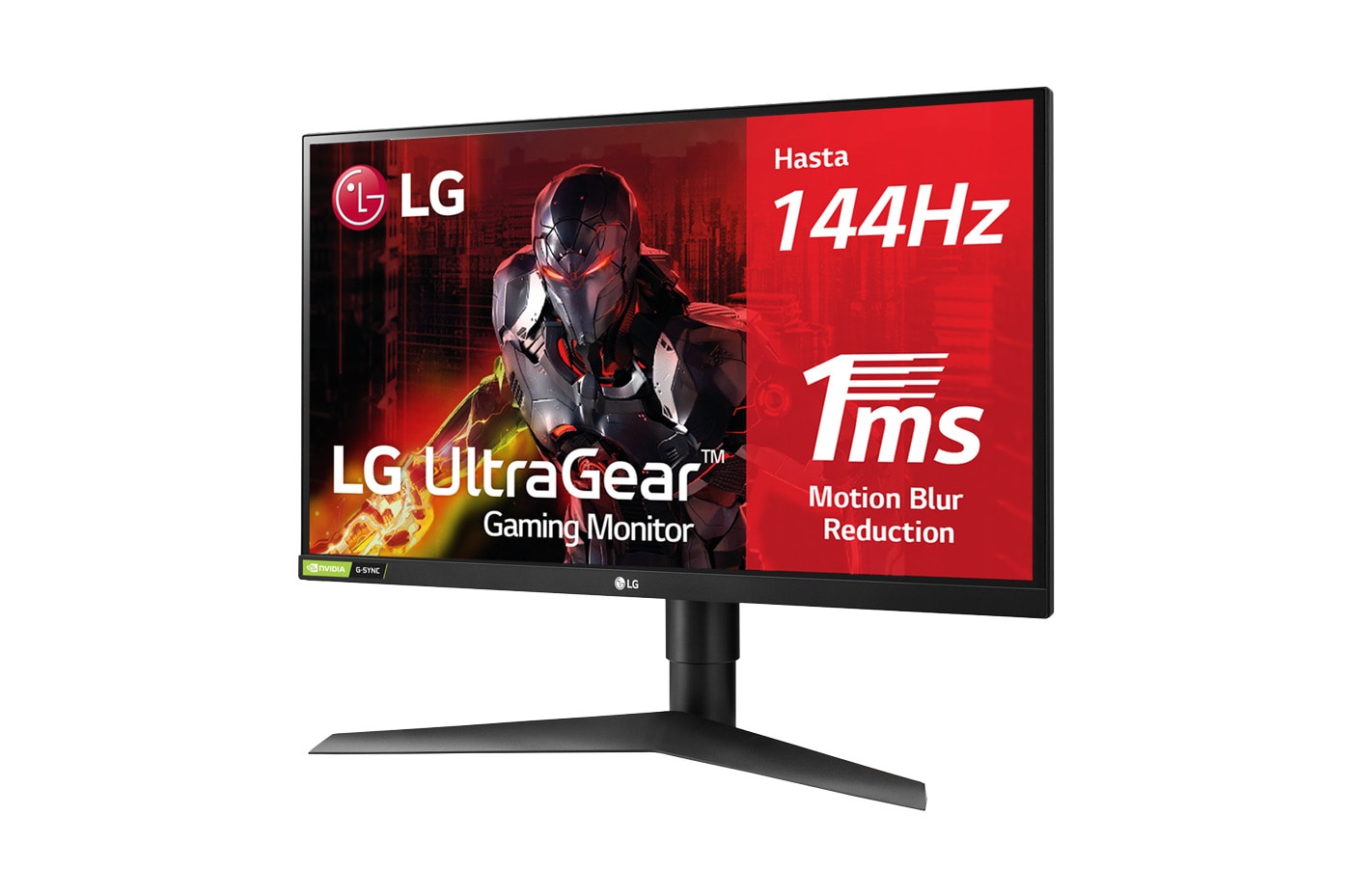 LG 27GL650F - Monitor dirigido a pro-Gamers (Panel IPS: 1920x1080p, 16:9, 400 cd/m², 1000:1, 144Hz, 1ms); entradas: DP x1, HDMI x2; RADEON Freesync 2, E, 27GL650F-B