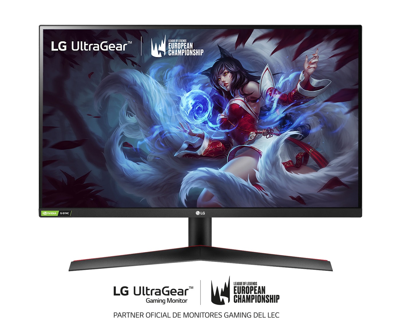 LG 27GN600-B - Monitor Gaming LG UltraGear (Panel IPS: 1920x1080p, 16:9, 300 cd/m², 1000:1, 144Hz, 1ms); diag. 68,47cm; entradas: DPx1, HDMIx2; AMD Freesync Premium & G-Sync Compatible; Regulable en inclinacion ; HDR10, 27GN600-B