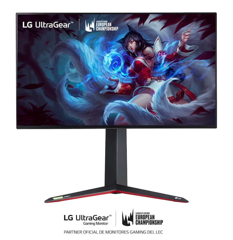 LG 27GN950-B - Monitor Gaming LG UltraGear (Panel NanoIPS: 3840x2160, 400nit, 1000:1, DCI-P3>98%, 1ms); diag. 68,47cm; entr.: HDMIx2, DPx1, USB-Ax3; AMD Freesync G-Sync Compatible, G, 27GN950-B