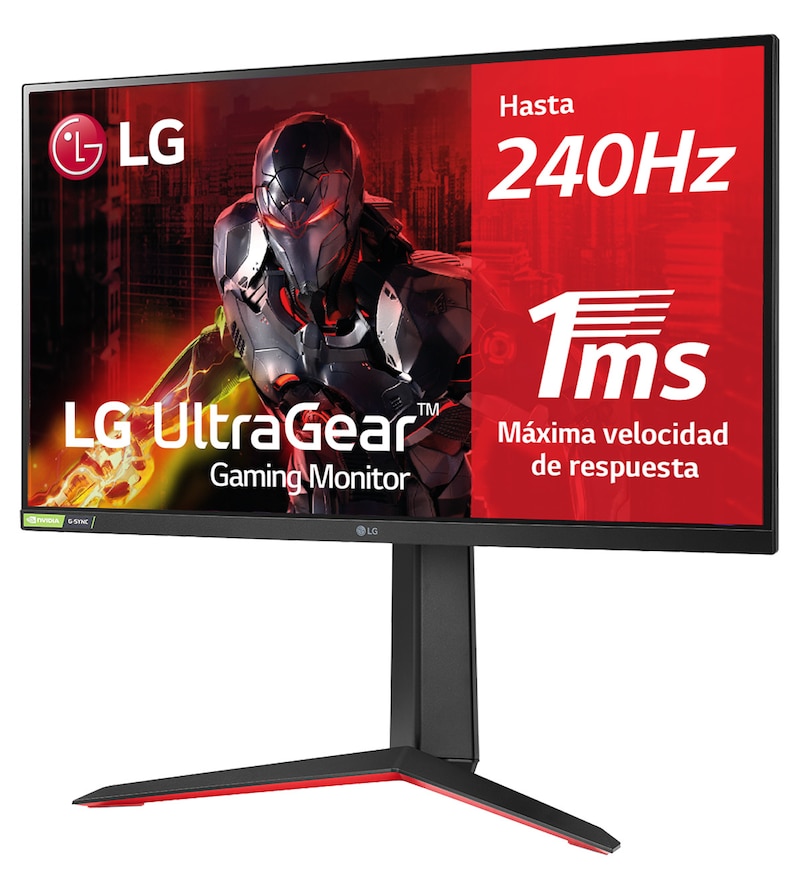 LG 27GP750-B - Monitor Gaming LG UltraGear™ (Panel IPS: 1920x1080p, 16:9, 240Hz, 1ms); compatible con NVIDIA® G-SYNC® y AMD FreeSync™ Premium, 27GP750-B