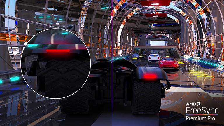 Experimenta movimientos suaves y flexibles en el juego con FreeSync ™ Premium Pro. Experimenta movimientos suaves y flexibles en el juego con FreeSync ™ Premium Pro.