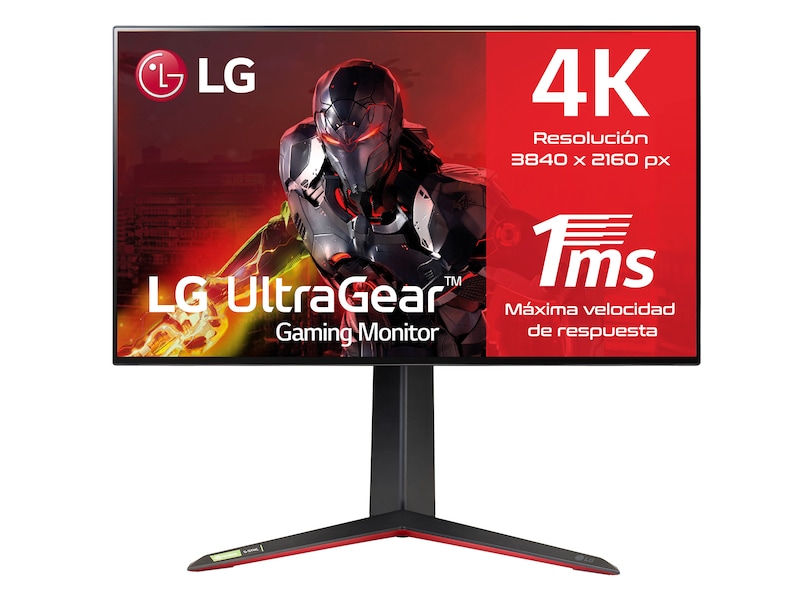 LG LG 27GP950-B - Monitor Gaming LG UltraGear (Panel NanoIPS: 3840x2160, 400nit, 1000:1, DCI-P3>98%, 1ms); diag. 68,47cm; entr.: HDMI 2.1 x2, DPx1, USB-Ax3; AMD Freesync G-Sync Compatible, 27GP950-B