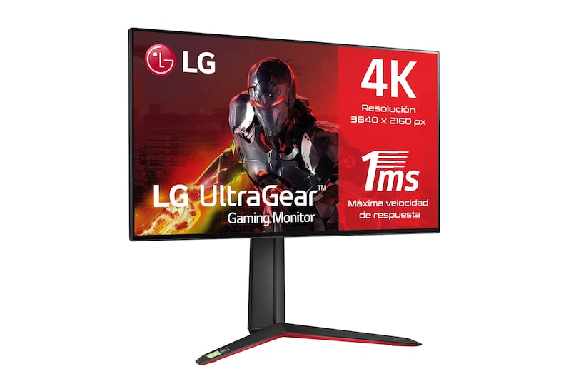 LG UltraGear™ de 27 pulgadas Monitor Gaming UHD 4K de 144Hz | 1ms de tiempo de respuesta, Compatible con G-SYNC®, FreeSync™ Premium Pro, 27GP95RP-B