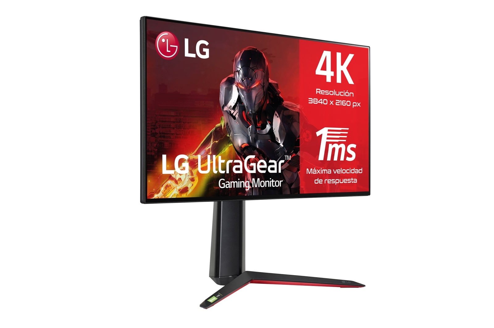 LG UltraGear™ de 27 pulgadas Monitor Gaming UHD 4K de 144Hz | 1ms de tiempo de respuesta, Compatible con G-SYNC®, FreeSync™ Premium Pro, 27GP95RP-B