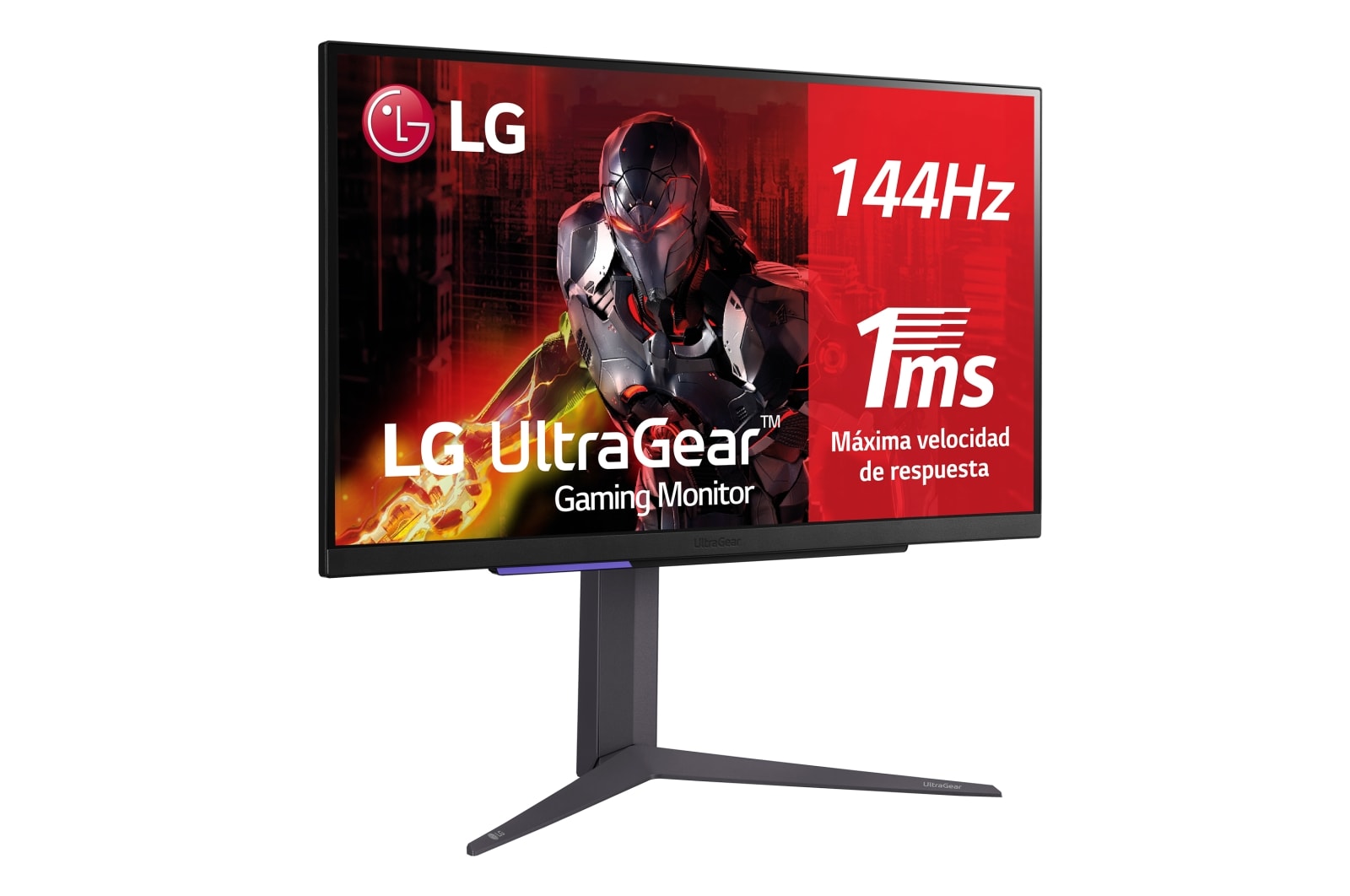 LG 27GR93U-B- Monitor gaming LG UltraGear (IPS: 3840x2160, 16:9, 400cd/m², 1.07B:1, 1ms, 144Hz, DCI-P3>90%, HDR10); diag. 68.5cm; entr.: HDMI 2.1 x2, DPx1, USB-Ax3; NVIDIA G-Sync™ Compatible, AMD FreeSync™ Premium, Hexagon Lighting., 27GR93U-B