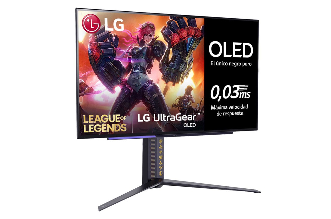 LG Monitor gaming LG UltraGear<sup>TM</sup> OLED Edición Limitada League of Legends | 27", QHD, 240Hz, 27GR95QL-B