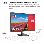 LG Monitor IPS Full HD: 1920 x 1080, 250 cd/m², 1300:1, diag. 68,6 cm, BlackStabilizer.  2xHDMI1.4, 27MS500-B