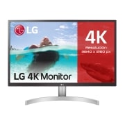 LG 27UL550-W - Monitor UHD polivalente (Panel IPS: 3840 x 2160p, 16:9, 300cd/m², 1000:1, sRGB >98%, 60Hz, 5ms); diag. 68,4cm; entradas: HDMI x2, DP x1, 27UL550-W