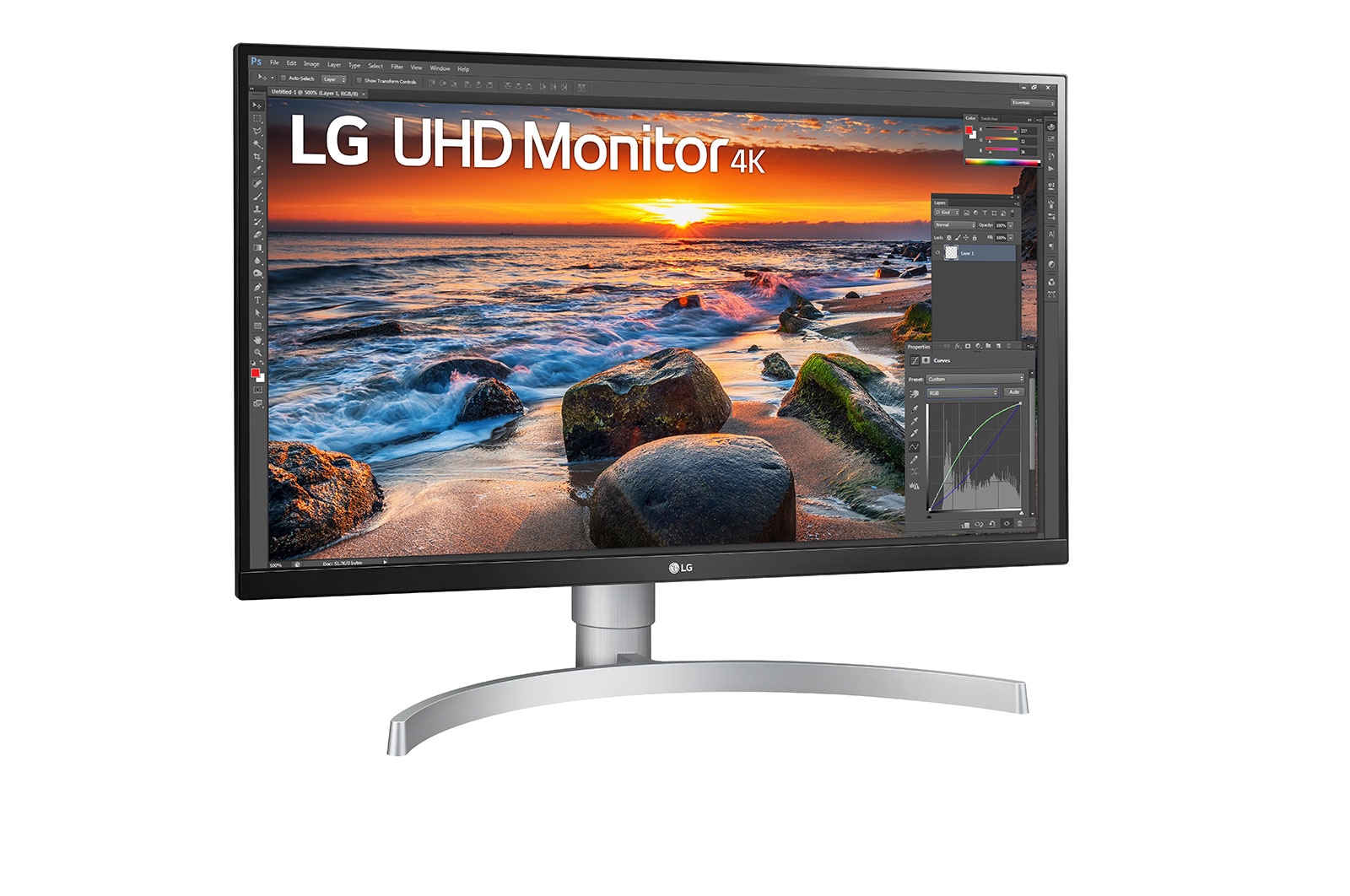 LG 27UN83A-W - Monitor 4K UHD LG UltraFine™ (Panel IPS: a 3840x2160, 350nit, 1000:1, sRGB >99%); diag. 68,4cm; entradas: HDMI x2, DP x1, USB-C™ x1, USB-A x2, G, 27UN83A-W