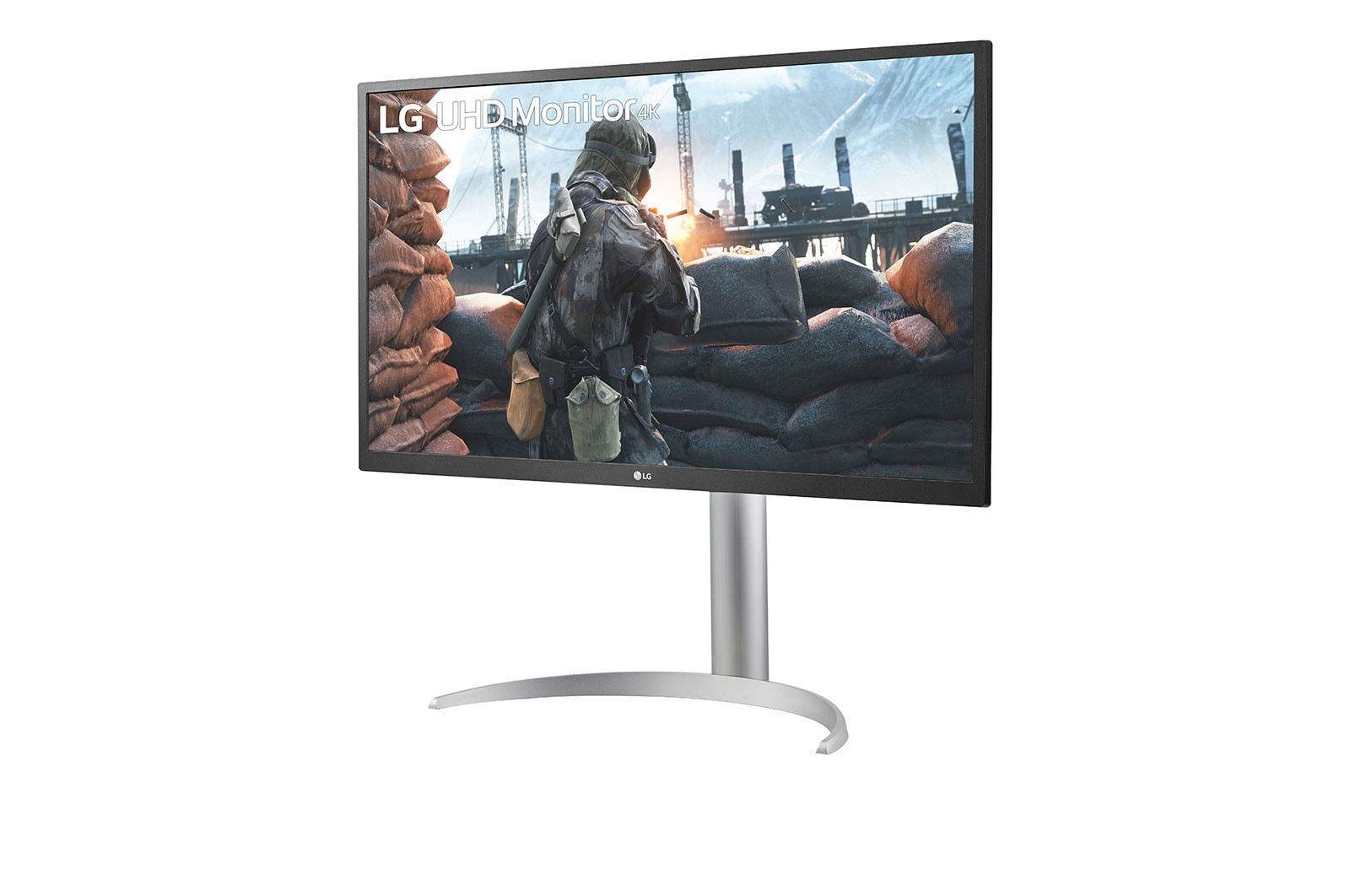 LG 27UP550-W - Monitor para creadores LG 4K UHD (Panel IPS: 3840x2160, 300cd/m², 1000:1, HDR10, DCI-P3 >98%); entradas: HDMI x2, DP x1, USB-C™x1; Ajust. en altura e inclinación. Blanco. , 27UP550-W