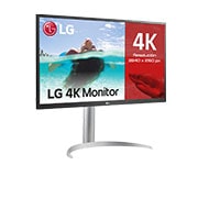 LG 27UP550P-W - Monitor para creadores LG 4K UHD (Panel IPS: 3840x2160, 300cd/m², 1000:1, HDR10, sRGB 99%); entradas: HDMI x2, DP x1, USB-C™x1; Ajust. en altura e inclinación. Blanco., 27UP550P-W