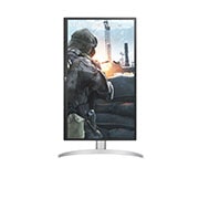 LG 27UP550P-W - Monitor para creadores LG 4K UHD (Panel IPS: 3840x2160, 300cd/m², 1000:1, HDR10, sRGB 99%); entradas: HDMI x2, DP x1, USB-C™x1; Ajust. en altura e inclinación. Blanco., 27UP550P-W