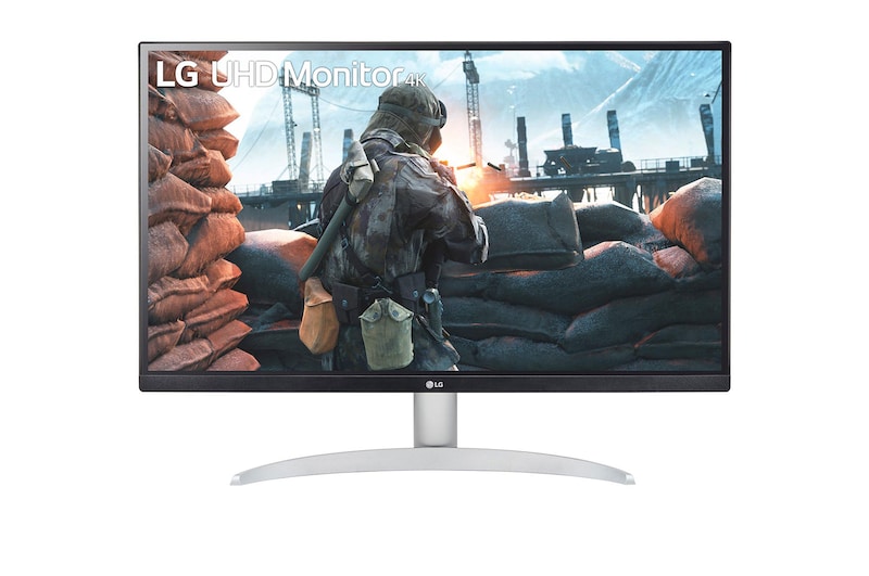 LG 27UP600-W - Monitor para creadores LG 4K UHD (Panel IPS: 3840x2160, 400nit, 1200:1, HDR10, DCI-P3 >95%); diag. 68,4cm; entradas: HDMI x2, DP x1., 27UP600-W