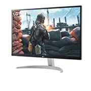 LG 27UP600-W - Monitor para creadores LG 4K UHD (Panel IPS: 3840x2160, 400nit, 1200:1, HDR10, DCI-P3 >95%); diag. 68,4cm; entradas: HDMI x2, DP x1., 27UP600-W