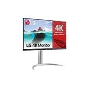 LG Monitor para creadores LG 4K UHD (Panel IPS: 3840x2160, 400nit, 1200:1, HDR10, DCI-P3 >95%); diag. 68,4cm; entradas: HDMI x2, DP x1, USB-C™ x1, USB-A x2; Regulable en inclinación, altura y pivote, 27UP850N-W