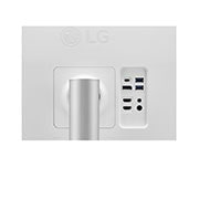 LG Monitor para creadores LG 4K UHD (Panel IPS: 3840x2160, 400nit, 1200:1, HDR10, DCI-P3 >95%); diag. 68,4cm; entradas: HDMI x2, DP x1, USB-C™ x1, USB-A x2; Regulable en inclinación, altura y pivote, 27UP850N-W