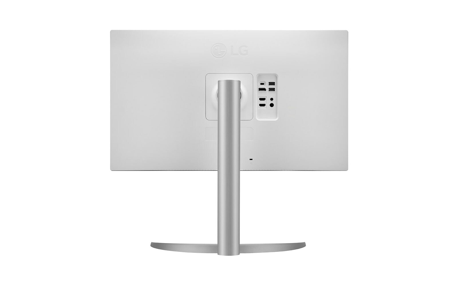 LG Monitor para creadores LG 4K UHD (Panel IPS: 3840x2160, 400nit, 1200:1, HDR10, DCI-P3 >95%); diag. 68,4cm; entradas: HDMI x2, DP x1, USB-C™ x1, USB-A x2; Regulable en inclinación, altura y pivote, 27UP850N-W