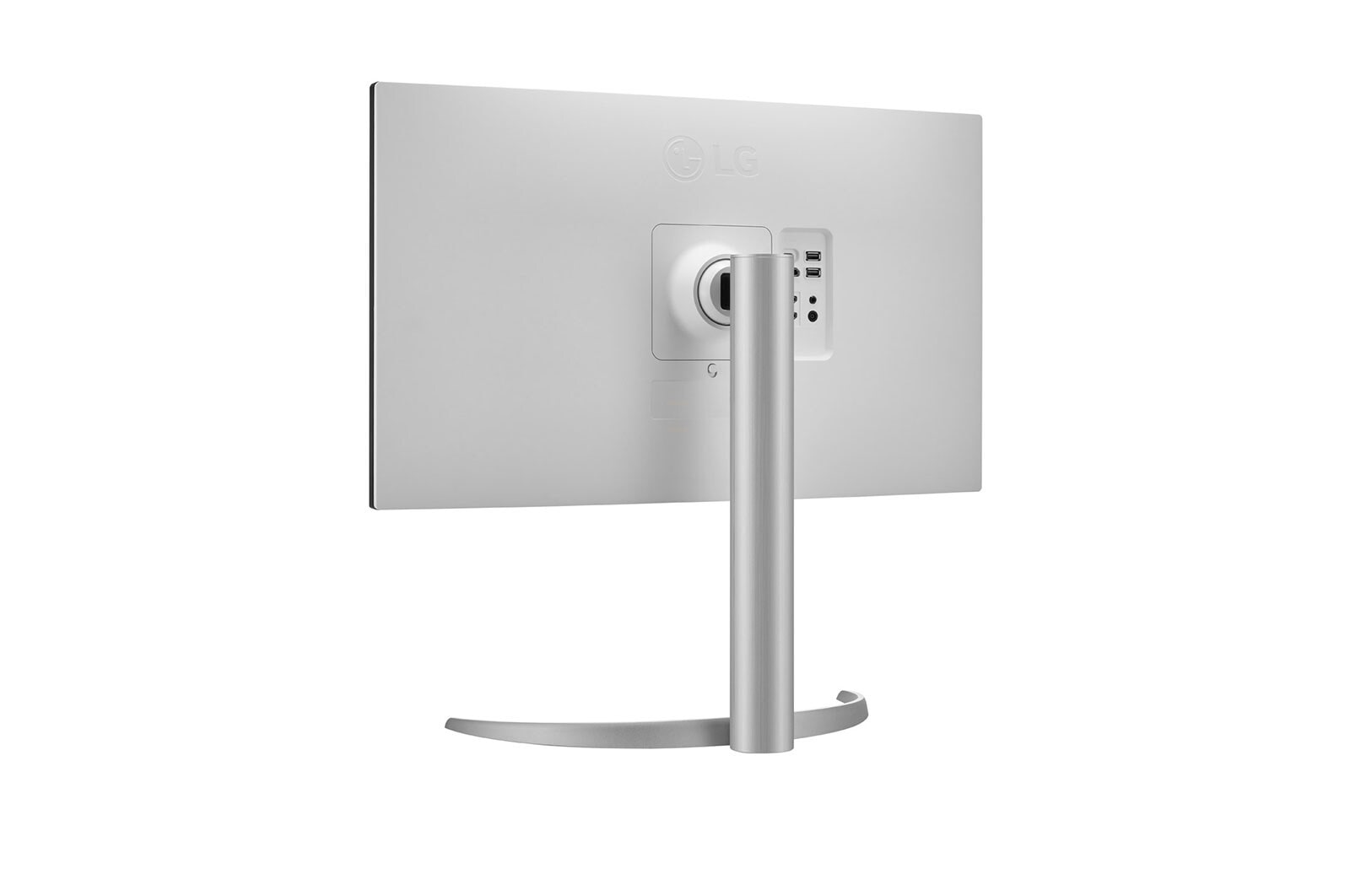 LG Monitor para creadores LG 4K UHD (Panel IPS: 3840x2160, 400nit, 1200:1, HDR10, DCI-P3 >95%); diag. 68,4cm; entradas: HDMI x2, DP x1, USB-C™ x1, USB-A x2; Regulable en inclinación, altura y pivote, 27UP85NP-W
