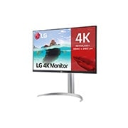 LG Monitor para creadores LG 4K UHD (Panel IPS: 3840x2160, 400nit, 1200:1, HDR10, DCI-P3 >95%); diag. 68,4cm; entradas: HDMI x2, DP x1, USB-C™ x1, USB-A x2; Regulable en inclinación, altura y pivote, 27UP85NP-W