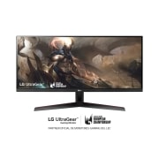 LG Monitor Gaming LG UltraGear (Panel IPS: 2560x1080p, 21:9, 250 cd/m², 1000:1, 5ms “1ms con MBR”); entradas: DP x1, HDMI x1; AMD FreeSync™, 29WP60G-B