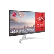 LG 29WQ600-W - Monitor Ultrapanorámico 21:9 LG UltraWide (Panel IPS: 2560x1080, 300cd/m², 1000:1, sRGB>99%); diag. 73cm; entr.: HDMIx1; DPx1; Altavoces estéreo de 7W con tecnología MaxxAudio®, 29WQ600-W
