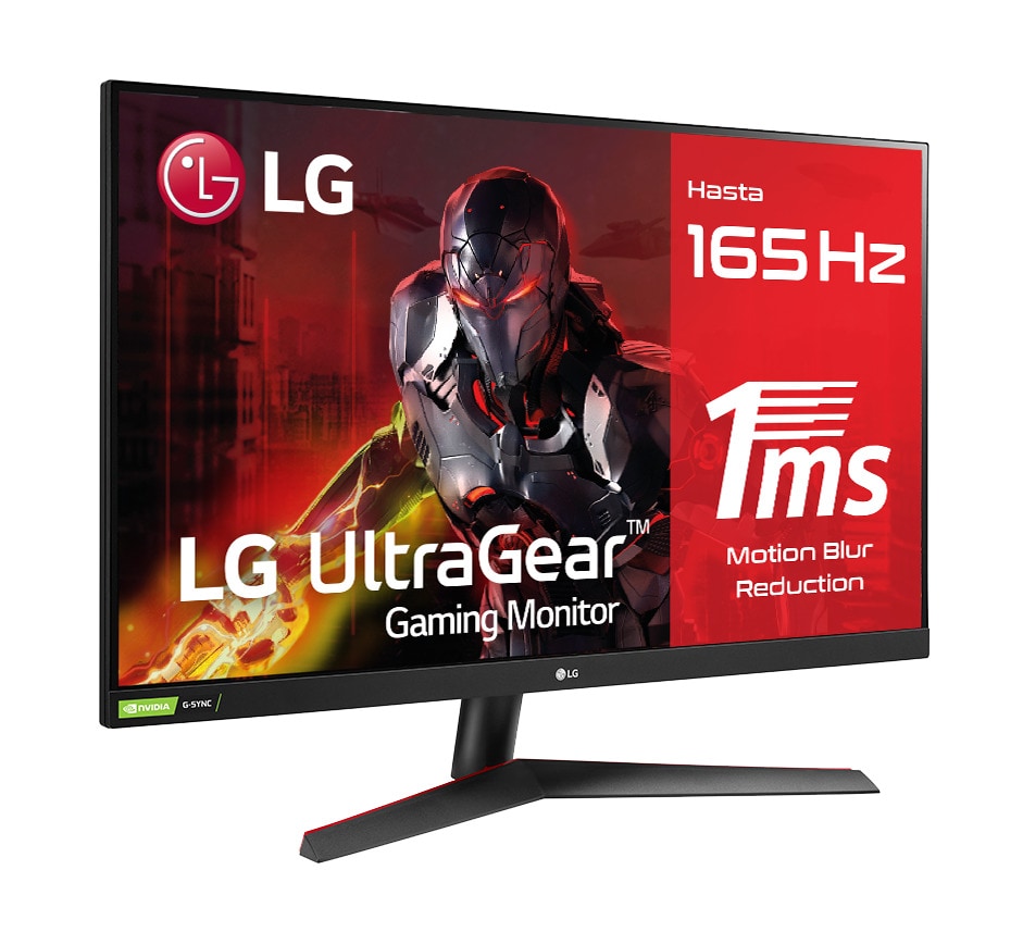 LG 32GN500B-AEU - Monitor Gaming LG UltraGear (Panel VA: 1920x1080p, 16:9, 300 cd/m², 3000:1, 165Hz, 5ms (MBR 1ms)); diag. 80,1cm; entradas: DP x1, HDMI x2; AMD Freesync Premium & G-Sync Compatible; Regulable en inclinación ; HDR10; marcos ultrafinos, F, 32GN500-B