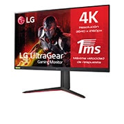LG 32GQ950-B - Monitor gaming LG UltraGear (Panel 4K IPS: 3840x2160p, 16:9, 700cd/m², 1000:1, 1ms, 144Hz, DCI-P3>98%, DisplayHDR™ 1000); diag. 80cm; entradas: HDMI 2.1 x2, DP x1, USB-A x3; NVIDIA G-Sync™ Compatible, FreeSync™ Premium Pro., 32GQ950-B