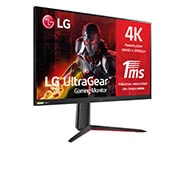 LG 32GQ950-B - Monitor gaming LG UltraGear (Panel 4K IPS: 3840x2160p, 16:9, 700cd/m², 1000:1, 1ms, 144Hz, DCI-P3>98%, DisplayHDR™ 1000); diag. 80cm; entradas: HDMI 2.1 x2, DP x1, USB-A x3; NVIDIA G-Sync™ Compatible, FreeSync™ Premium Pro., 32GQ950-B