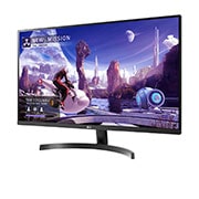 LG 32QN600-B - Monitor QHD (Panel IPS: 2560 x 1440p, 16:9, 350cd/m², 1000:1, sRGB >99, 75Hz, 5ms); diag. 80cm; entradas: HDMI x2, DP x1; marcos ultrafinos, 32QN600-B