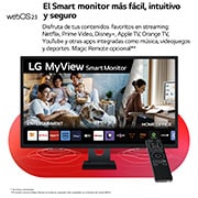 LG MyView Smart Monitor webOS 23, diag. 80 cm, IPS, Full HD,  sRGB 99%, HDR10, HDMI 2.1, 32SR50F-B