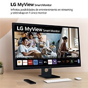 LG MyView Smart Monitor webOS 23, diag. 80 cm, IPS, Full HD,  sRGB 99%, HDR10, HDMI 2.1, 32SR50F-B