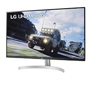 LG 32UN500P-W - Monitor 4K UHD LG UltraFine™ (Panel VA: 3840 x 2160p, 16:9, 350cd/m², 3000:1, DCI-P3 >90%, 60Hz, 4ms); diag. 80cm; entradas: HDMI x2, DP x1; altavoces 5W ; marcos ultrafinos, G, 32UN500P-W