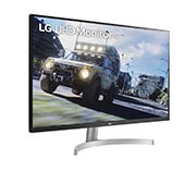 LG 32UN500P-W - Monitor 4K UHD LG UltraFine™ (Panel VA: 3840 x 2160p, 16:9, 350cd/m², 3000:1, DCI-P3 >90%, 60Hz, 4ms); diag. 80cm; entradas: HDMI x2, DP x1; altavoces 5W ; marcos ultrafinos, G, 32UN500P-W