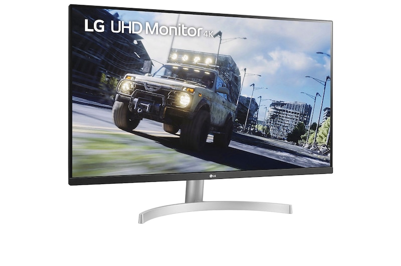 LG Monitor 4K UHD LG UltraFine™ (Panel VA: 3840 x 2160p, 16:9, 350cd/m², 3000:1, DCI-P3 >90%, 60Hz, 4ms); diag. 80cm; entradas: HDMI x2, DP x1; altavoces 5W ; marcos ultrafinos, G, 32UN500W-W