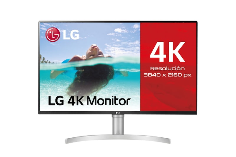 LG 32UN650-B -Monitor 4K UHD LG UltraFine™ (Panel IPS: 3840 x 2160p, 16:9 curvo, 350cd/m², 3000:1, sRGB >95%, 60Hz, 5ms); diag. 80cm; entradas: HDMI x2, DP x1; altavoces 5W ; marcos ultrafinos, G, 32UN650-W