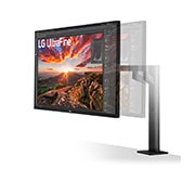 LG 32UN880-B - Monitor 4K UHD LG Ergo™ (Panel IPS: 3840 x 2160p, 16:9, 350cd/m², 1000:1, DCI-P3 >95%, 60Hz, 5ms); diag. 80cm; entradas: HDMI x2, DP x1, USB-A x2, USB-C x1 (P.D. 60W); altavoces 5W ; marcos ultrafinos, G, 32UN880-B