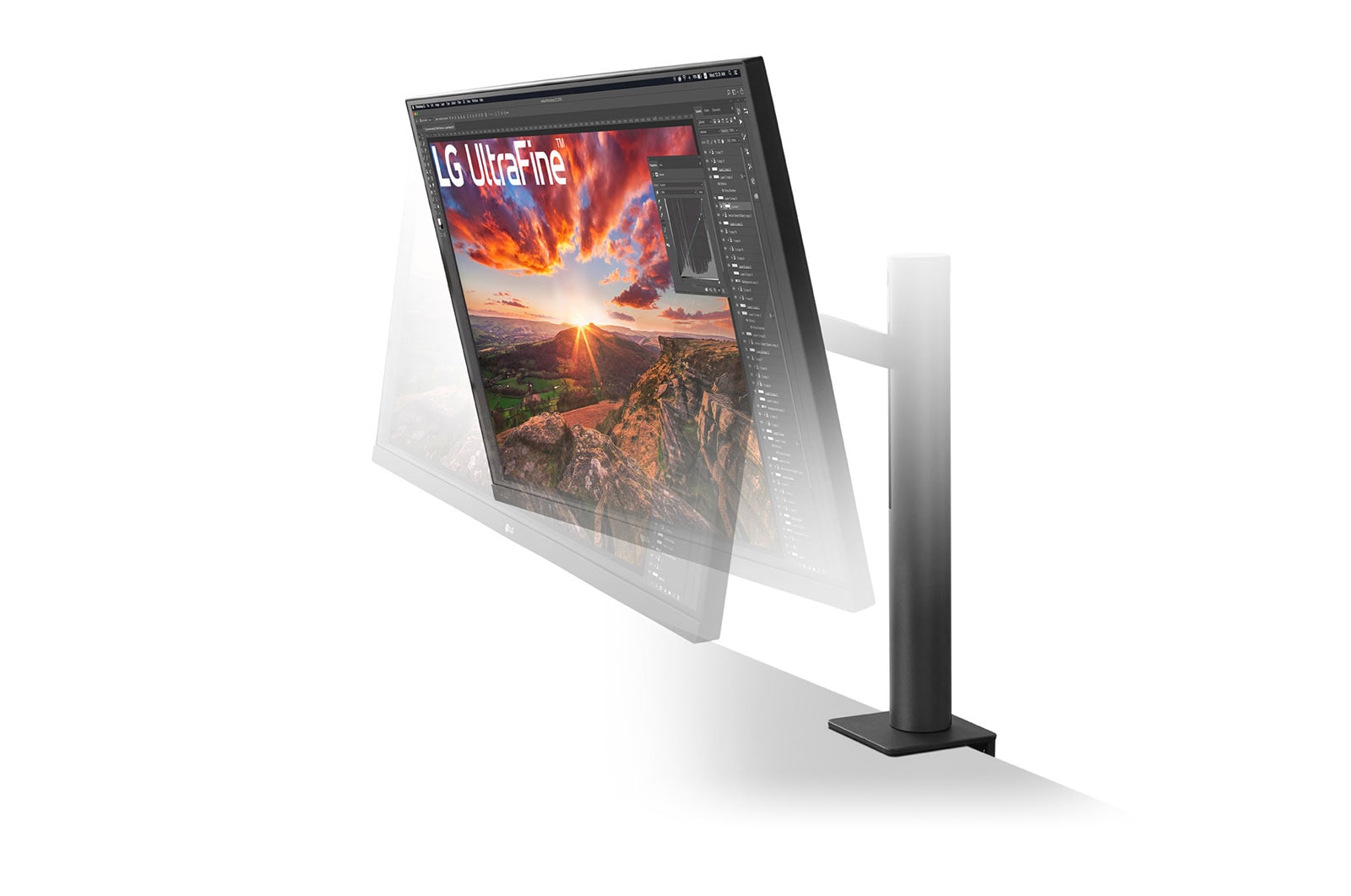 LG 32UN880-B - Monitor 4K UHD LG Ergo™ (Panel IPS: 3840 x 2160p, 16:9, 350cd/m², 1000:1, DCI-P3 >95%, 60Hz, 5ms); diag. 80cm; entradas: HDMI x2, DP x1, USB-A x2, USB-C x1 (P.D. 60W); altavoces 5W ; marcos ultrafinos, G, 32UN880-B