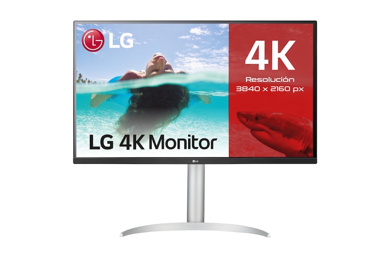 LG 32UP550-W - Monitor para creadores LG 4K UHD (Panel VA: 3840x2160, HDR10, DCI-P3 >90%, 3000:1 AMD FreeSync™); diag. 80cm; Conectividad: HDMIx2, DPx1, USB-C™x1, USB-Ax2; Regulable en inclinación, altura y giro, 32UP550-W