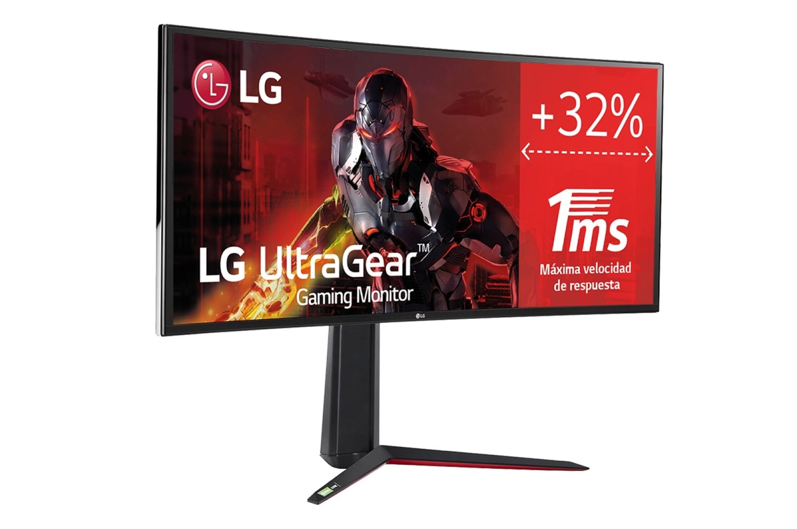 LG Monitor Gaming LG UltraGear (Panel NanoIPS: 3440x1440P, 400nit, 1000:1, DCI-P3>98%, 1ms); diag. 86,7cm; entr.: HDMIx2, DPx1, USB-Ax3; AMD Freesync Premium & G-Sync Compatible, G, 34GN850W-B