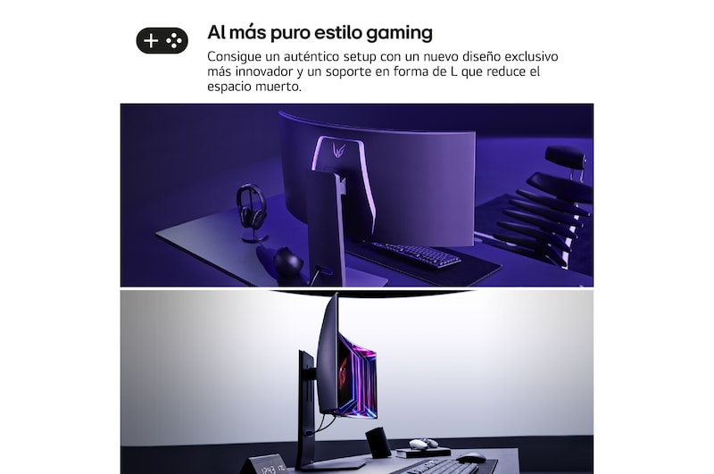 LG UltraGear™ de 34 pulgadas Monitor Gaming OLED WQHD Curvo de 240Hz | 0,03ms tiempo de respuesta, Compatible con G-SYNC®, FreeSync™ Premium Pro, 34GS95QW-B.EEU
