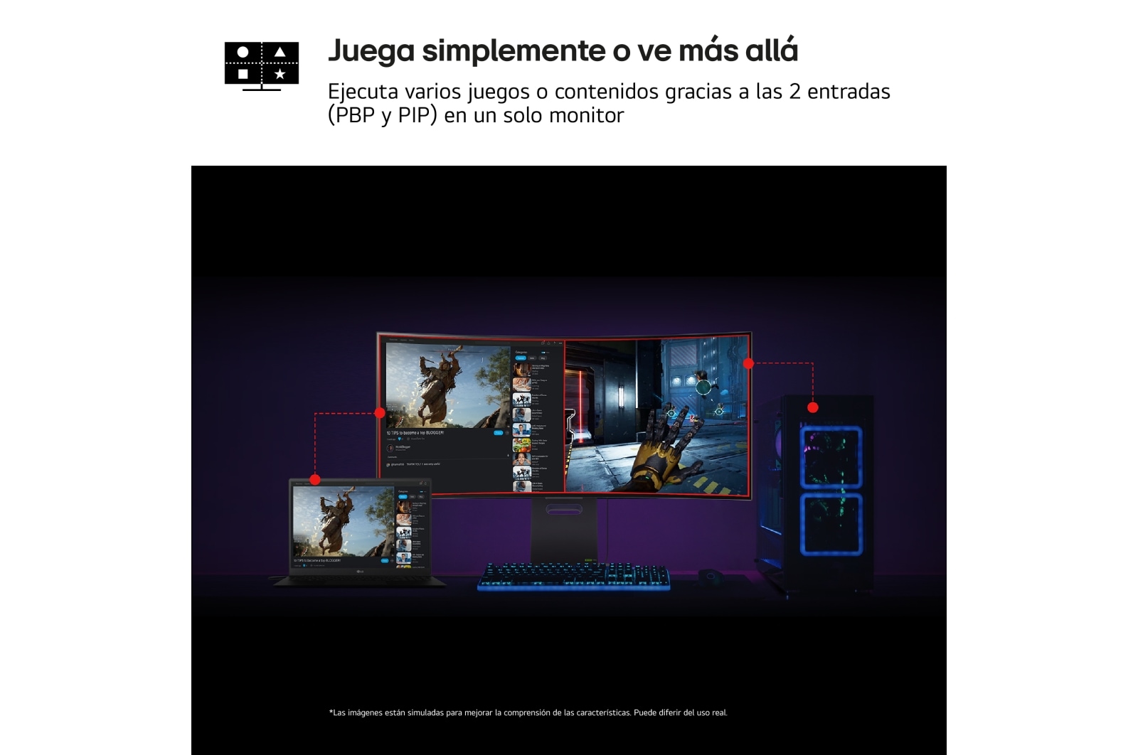 LG UltraGear™ de 34 pulgadas Monitor Gaming OLED WQHD Curvo de 240Hz | 0,03ms tiempo de respuesta, Compatible con G-SYNC®, FreeSync™ Premium Pro, 34GS95QW-B.EEU