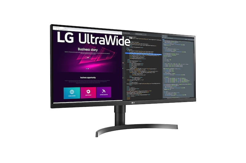 LG 34WN750-B - Monitor LG UltraWide™ (Panel IPS: 3440x1440, 21:9, 300nit, 1000:1, sRGB>99%); diag. 86,72cm; entr.: HDMIx2, DPx1, USB-A x3; HDR10;AMD FreeSync; altavoces 2x7W, G, 34WN750-B
